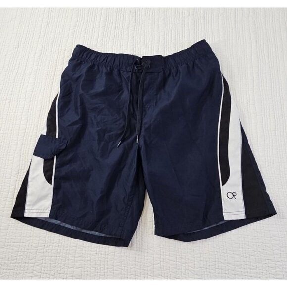 Ocean Pacific Other - Ocean Pacific Board Shorts Men's Large (36-38) Navy Blue Drawstring 9" Inseam